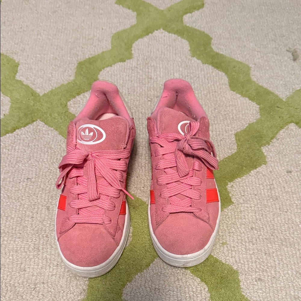 Adidas Women's Pink and Red Sneakers